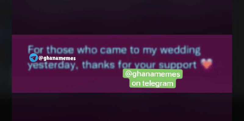 a text message that reads for those who are my wedding yesterday, thank your support